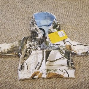 Cabela's 0-3M zip sweatshirt fits like nxt size up